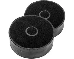 Multaparts® koolstof filter afzuigkap ø 12,5 cm -set van 2 stuks - | Filtercassette met actief kool om geurtjes tegen te gaan | Past in veel merken | Alternatief voor type ECFB03, 9029798809, PDP6020E, 33005513