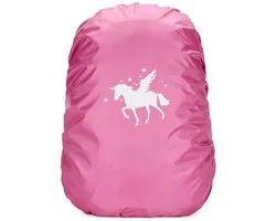 1 Piece Horse Shaped Backpack Cover, Waterproof School Bag, Backpack Dustproof Protective Cover, Reflective Rain Cover, Suitable for Outdoor Camping, Hiking and Cycling, Pink, One Size