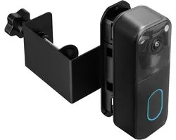 Ring Doorbell Mount No Drill - Doorbell Camera Adjustable Angle Holder | Doorbells Mounting Bracket | No Drilling Outdoor Camera Bracket for Security Dormitory Business Room Home Tenant House