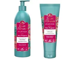 Tesori d’Oriente Ayurveda Haarverzorging Set - Shampoo & Conditioner | 1x 250 ml & 1x 200 ml - Amla & Patchouli | Hydratatie & Glans