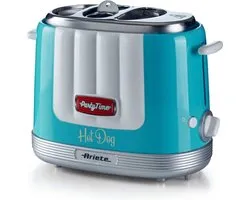 Ariete 0206/01 - Party Time 50's Style Hotdog maker - 650W - 2 Sleuven - Blauw