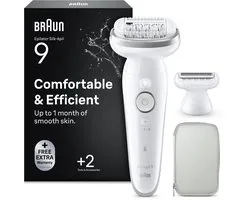 Braun – Silk-épil 9 9-030 – Epilator – 40 MicroTweezers – Wet & Dry
