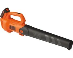 Black+Decker Axial BCBL200L Accu-bladblazer, 18 V, 2,0 Ah, hoge blaassnelheid van 145 km/u, luchtvolume 577 m³/u, geïntegreerde bladschraper, voor terrassen, paden, tuinen, incl. accu en oplader