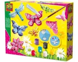 SES Creative Gieten en Schilderen Set - Vlinders en Glitter - Voor Meisjes vanaf 5 Jaar - Knutselen - Schoencadeautjes Sinterklaas