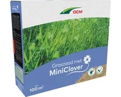 Semences de gazon avec Miniclover 100 M2 (2kg) - Beter résistance à la sécheresse - Améliore la biodiversité - Moins d'entretien que les semences de gazon normales