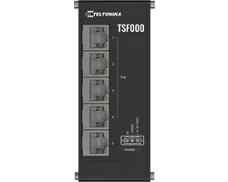 Commutateur Teltonika TSF000 PoE+ industriel (5x Fast Ethernet, 4x PoE+, rail DIN)