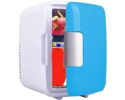 Draagbare autokoelkast | Koelbox met verwarming en vriesvak 12V | 12V autokoelkast met verwarming en koeling voor slaapkamer, auto, 4 liter inhoud, meerdere compartimenten