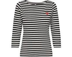 Only T-shirt Onlfifi 3/4 Printed Top Cs Jrs 15378013 Cloud Dancer/black W. H Dames Maat - S