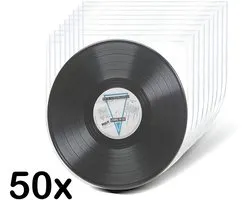Pinguïn Records – LP binnenhoezen – 50 stuks – Vinylcare – LP Beschermhoezen – LP hoezen – Antistatische (HDPE) binnenhoes – Transparant – 50 micron – Binnenhoes geschikt voor 12 inch vinyl