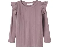 NAME IT NMFJULIA LS SLIM TOP NOOS Haut Filles - Sureau