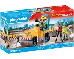 PLAYMOBIL Action Heroes Construction de routes 71751