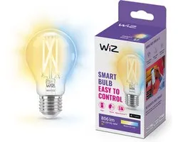 WiZ Filament Lamp - Warm- tot Koelwit Licht - Slimme LED Verlichting - E27 fitting - 60W - Transparant - Wi-Fi