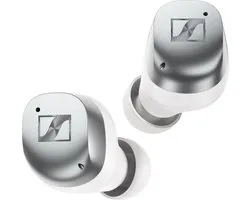 Sennheiser Momentum True Wireless 4 - Draadloze oordopjes met Noise Cancelling - 30u batterij - Snelladen - 6 Microfoons - White Silver