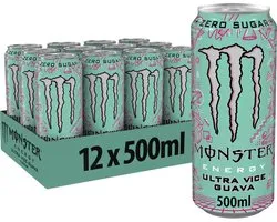 Monster Energy Ultra Vice Guava - 12x 500 ml blikjes - Zero Sugar