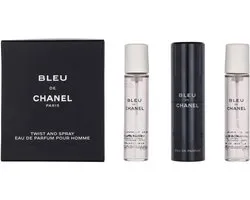 Chanel Bleu de Chanel Twist and Spray - 3 x 20 ml - eau de parfum - 1 hervulbare spray + 2 navullingen