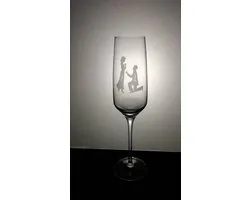Coupe à champagne - coupe - gravure coupe à champagne - mariage - cadeau mariage - maître de cérémonie - remerciement - invités - gravure - cadeau unique