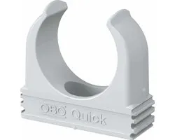 OBO Bettermann M32 Quick-klemmen voor buizen | 32 mm | koppelbaar | lichtgrijs - set van 10