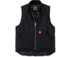 WCC West Coast Choppers Canvas-werkvest Heavy Duty - Zwart