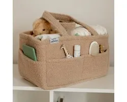 Muuzey Luiermandje - Teddy - Luiermand - Luiertas en Commodemandje - Babykameraccessoires - Opbergmand kinderkamer - Kraamcadeau - Babyshower