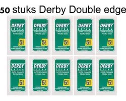 Derby Professional Double Razor Blades Scheermesjes | 50 stuks |Derby Double Edge Blades |Klassieke Scheermesjes | Scheermesjes Vrouw + Man