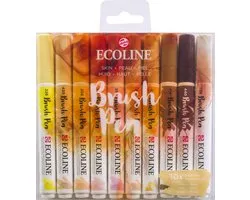 Talens Ecoline Brush Pen - 10 stuks - Huid