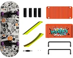 Vingerskateboard set - Mini skateboard - Vinger vaardigheid - 5-laags esdoorn dek - 100 mm x 32 mm - Met logo