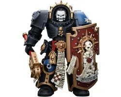 JOYTOY Warhammer 40k Ultramarines Chaplain in Terminator Armor 1/18 Action Figure, Collect and Display Model
