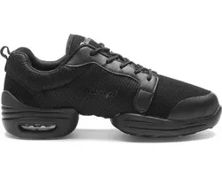 Danssneakers Dames Rumpf Pebble 1516 - Zumba Schoenen Dames en Heren - Salsa Trainingsschoen - Demping - Fitness Jazz Hiphop - Zwart - Maat 42,5
