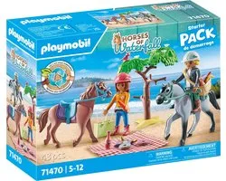 PLAYMOBIL Starter Pack Paardrijden naar het strand met Amelia en Ben - 71470