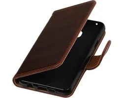 Mocca Pull-Up PU booktype wallet cover hoesje voor Samsung Galaxy A3 2016