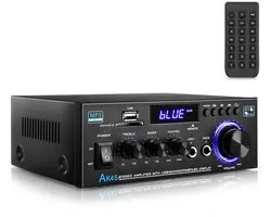 High-fidelity Bluetooth-versterker - Digitale versterker - 1000W - Bluetooth 5.3 - Stereo versterker - Zwart