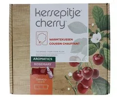 Kersepitje® Cervico Aromatics Rozemarijn - Langwerpig Kersenpitkussen - Incl. Aromaspray