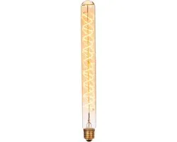Lucide T32 - Filament lamp - Ø 3,2 cm - LED 3 StepDim (Memory) - E27 - 1x4,9W 2200K - Amber