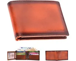 DE LAMASSU® (Emory) RFID Portemonnee – Echt Leer – Slim & Compact – 10 Pasjes – Unisex – Luxe Geschenkverpakking