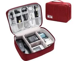 Electronics Organizer Travel Universal Cable Organizer Bag Waterproof Electronics Accessories Storage Cases for Cable, Charger, Phone, USB, SD Card, Hard Drives, Power Bank, Cords