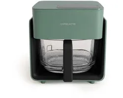 CREATE - 4,2L Glazen Airfryer - Salie - AIR FRYER STUDIO CRYSTAL
