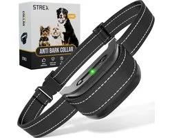 Collier anti-aboiement | Ruban d'entraînement | Sans choc | Vibration | Audio | 3 à 60 kg