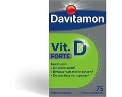 Comprimés fondants Davitamon® Vitamine D Forte Saveur Citron : Résistance, Os, Muscles