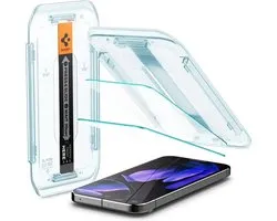 Spigen Screen Protector Geschikt voor Google Pixel 9 / 9 Pro - EZ Fit GLAS.tR - 9H Tempered Glass - Case Friendly - Gemakkelijke Installatie - 2-Pack