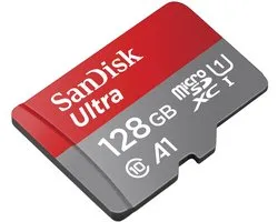 SanDisk Ultra + Adapter microSDXC-kaart 128 GB A1 Application Performance Class, UHS-Class 1