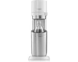 SodaStream DUO - blanc - Incl. Cylindre gazéifié à connexion Quick - Avec des bouteilles en verre et en plastique réutilisables