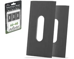 Lames de tondeuse robot universelles Endurance To the South® compatibles avec Gardena, Husqvarna, McCulloch, Yard Force, Segway, Garden Feelings, Cramer, Ferrex et Florabest - Revêtement noir - 60 pièces
