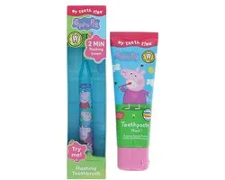 Firefly Peppa Big Flashing Toothbrush + Toothpaste