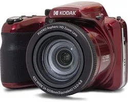 KODAK Pixpro Astro Zoom AZ425 - Cámara digital bridge, zoom óptico 42X, gran angular 24mm, 20 megapíxeles, LCD 3, vídeo Full HD 1080p, batería Li-ion - Rojo