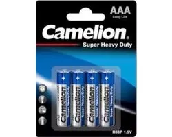 Camelion Super Heavy Duty Blauw AAA R03 Micro Batterij 4 Stuks