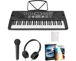 Finesse Keyboard Piano met Accessoires - 61 Keys - Digitale Piano - Elektrische Piano - Kind & Volwassene