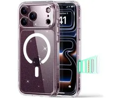 Étui ESR Classic Hybrid HaloLock Adapté pour Apple iPhone 18 Pro Max / 17 Pro Max | Compatible avec MagSafe / Qi2 et HaloLock | Coque arrière avec aimant | Bouton de commande de l'appareil photo | Transparent
