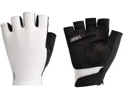 BBB Cycling AirSupport Fietshandschoen Zomer - Ventilerende Fiets Handschoenen - Padded Korte Vinger Handschoen - Wit - Maat XS - BBW-65
