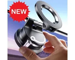 Lisen 608 ProGrip Telefoonhouder Auto Magnetisch – Smartphone Houder met Vacuüm Zuignap – 360° Draaibaar – Sterke Grip & Stabiliteit – Voor Dashboard, Voorruit, Sport & Padelen – Geschikt voor iPhone & Samsung