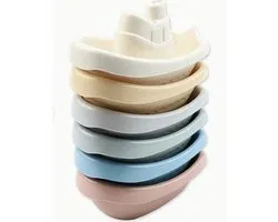 speelgoed de bain pour bébé - 6 pièces Bébé éducatif - Jouets de bateau à tasses empilables, Jouets de Bain Bébé - Bateau empilable Water , Jouets de baignoire pour tout-petits - Sans BPA - Sûr et durable - Stimule la motricité - StylishStekkie